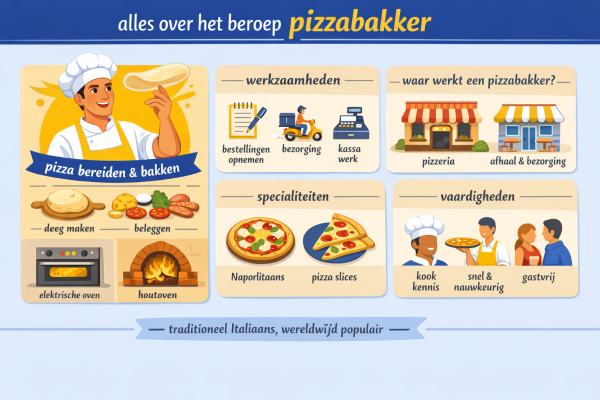 Alles over het beroep pizzabakker Wat doet een pizzabakker